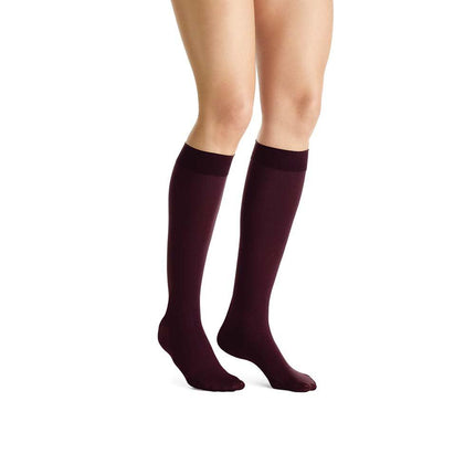 JOBST Opaque Compression Stockings, 15-20 mmHg, Knee High, SoftFit Band, Closed Toe - HV Supply