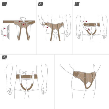Actimove Professional Hernia Support Belt, Beige