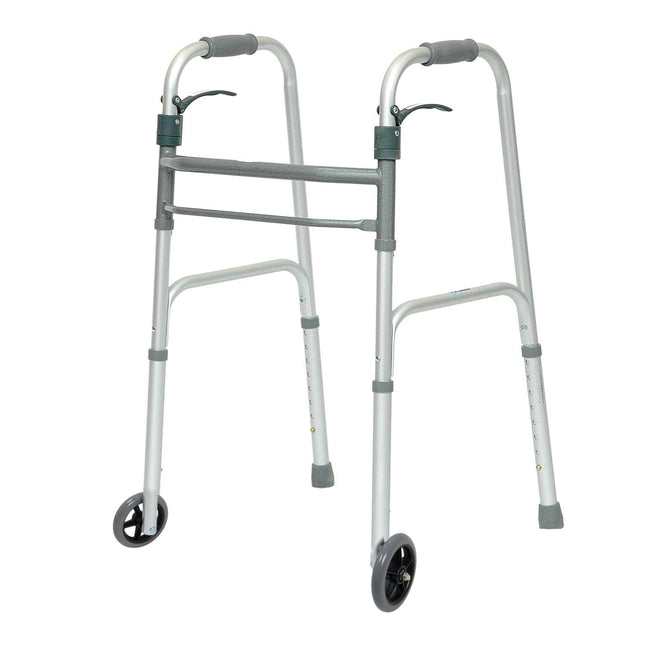 ProBasics Sure Lever Release Folding Walker with 5" Wheels (4 per Case)