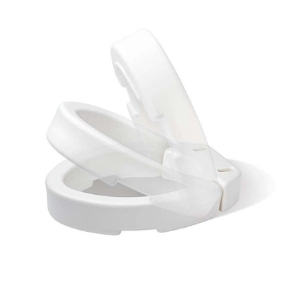 Carex Hinged Toilet Seat Riser, White
