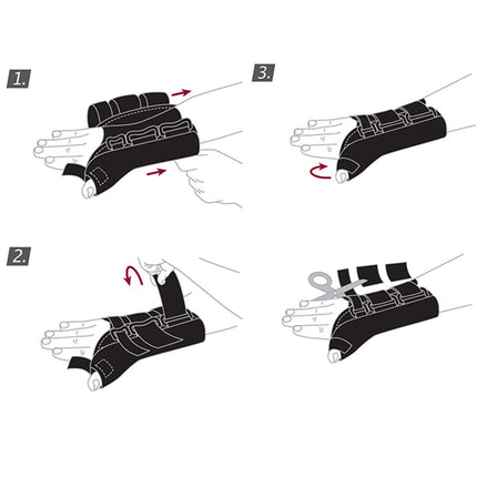 Actimove Professional Wrist Splint Abducted Thumb, Compression-Formed Composite, Black