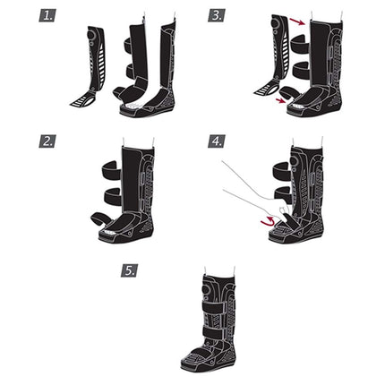 Actimove Professional Closed Shell Air Walker, Black