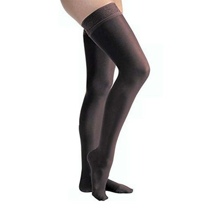 JOBST UltraSheer Compression Stockings, 30-40 mmHg, Thigh High, Silicone Lace Band, Closed Toe - HV Supply