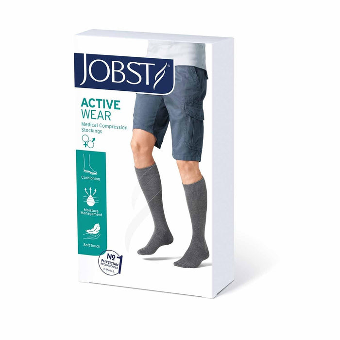 JOBST Activewear Knee High 20-30 mmHg Closed Toe Compression Stockings - HV Supply