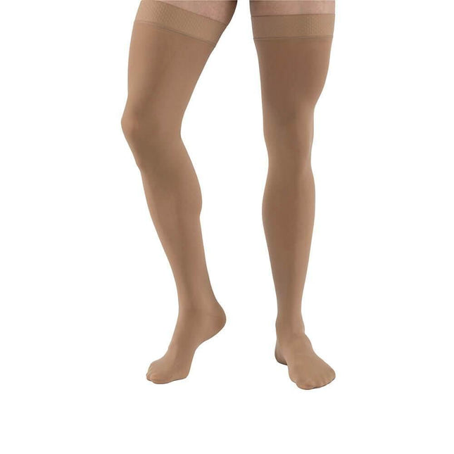 JOBST Relief 15-20 mmHg Compression Stockings, Thigh High Silicone Band, Closed Toe - HV Supply