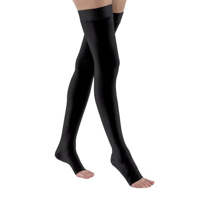 JOBST Relief 15-20 mmHg Compression Stockings, Thigh High Silicone Band, Open Toe - HV Supply