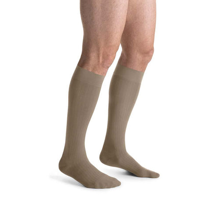 JOBST forMen Ambition Compression Socks, 15-20 mmHg, Knee High, SoftFit Band, Closed Toe - HV Supply