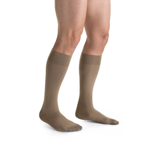 JOBST forMen Casual Compression Socks, 20-30 mmHg, Knee High, Closed Toe - HV Supply