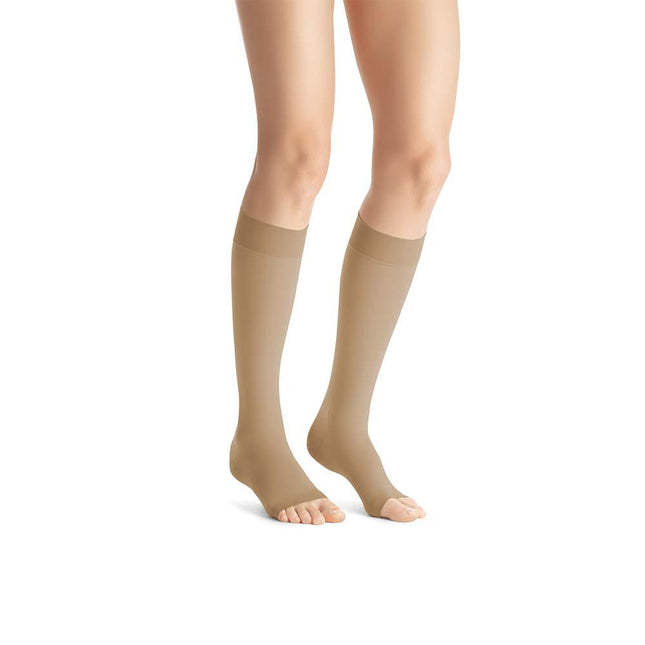 JOBST Opaque Compression Stockings, 15-20 mmHg, Knee High, Open Toe - HV Supply