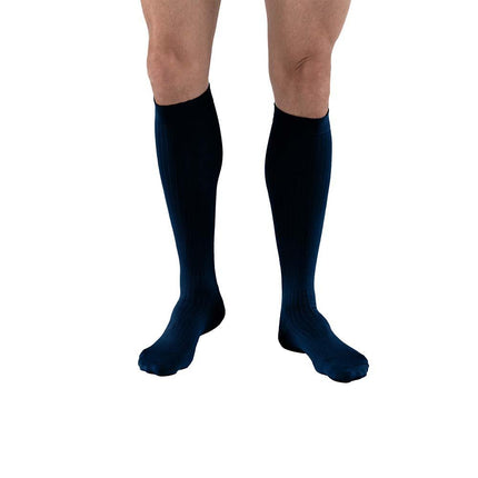 JOBST Men's Dress Compression Socks, 8-15 mmHg, Knee High, Closed Toe - HV Supply