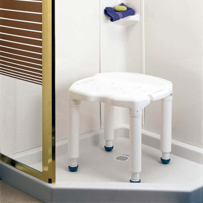 Carex Universal Bath Seat W/ or W/O Back (Case Pack Option), White