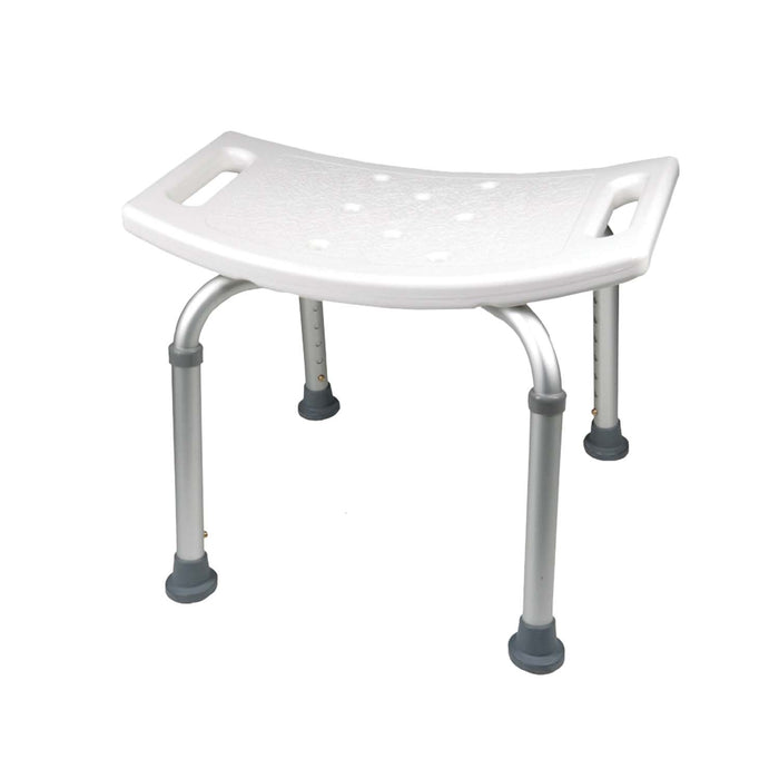 ProBasics Shower Chair With or Without Back, White (Case of 4 or 2)