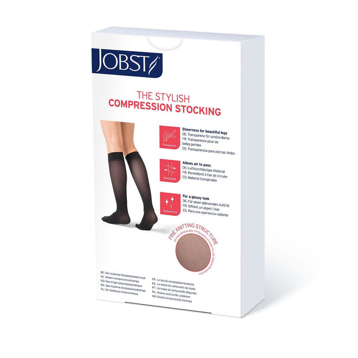 JOBST UltraSheer Diamond Pattern Compression Stockings, 15-20 mmHg, Knee High, Closed Toe - HV Supply