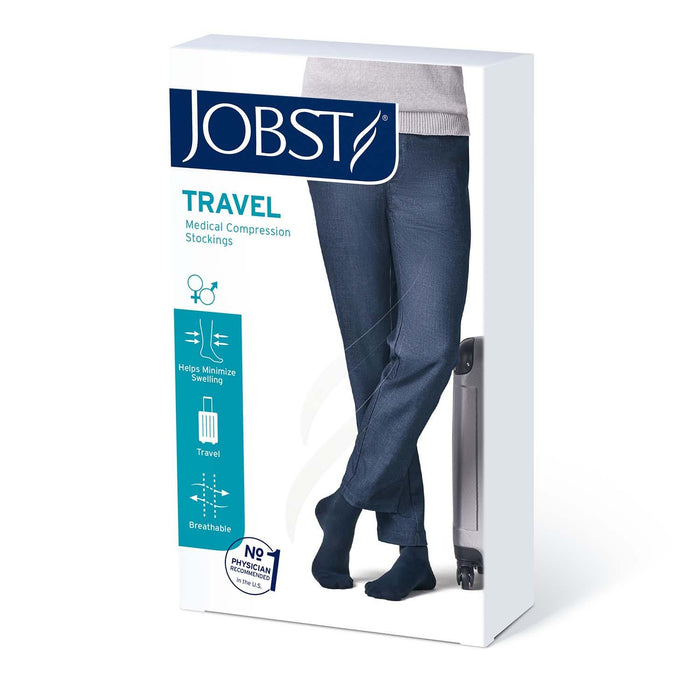 JOBST Travel Sock Compression Socks ,15-20 mmHg, Knee High, Closed Toe - HV Supply