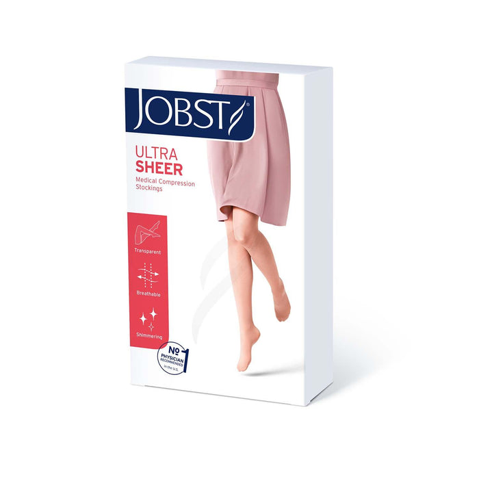 JOBST UltraSheer Compression Stockings, 8-15 mmHg, Thigh High, Closed Toe - HV Supply
