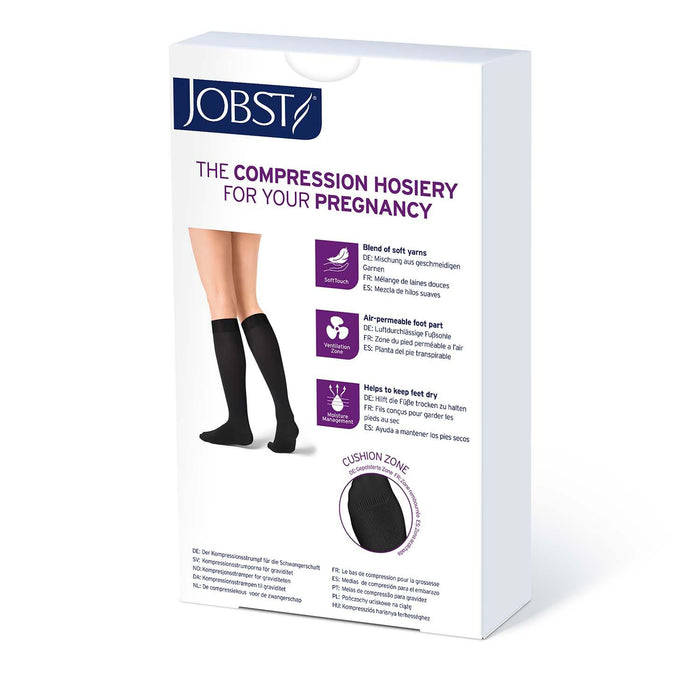 JOBST Maternity Opaque Compression Stockings, 15-20 mmHg, Knee High, Closed Toe - HV Supply