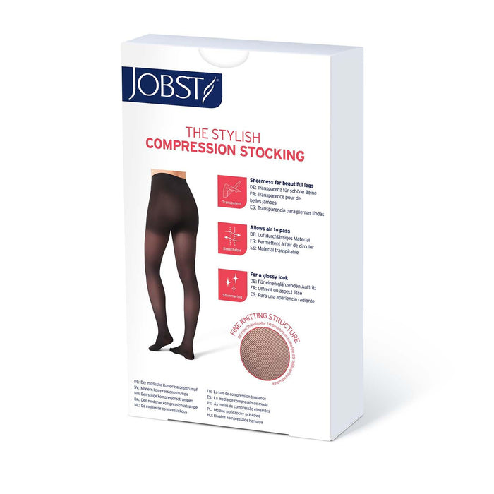 JOBST UltraSheer Compression Stockings, 15-20 mmHg, Thigh High, Sensitive  Band, Closed Toe