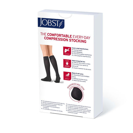 JOBST Opaque Compression Stockings, 30-40 mmHg, Knee High, SoftFit Band, Closed Toe - HV Supply