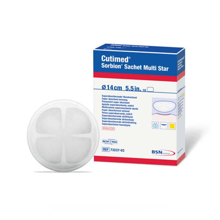 Cutimed Sorbion Wound Dressings Sachet Multi Star 3 in. (10 Per Box) - HV Supply