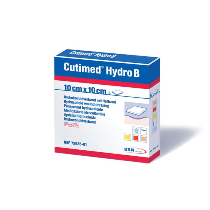Cutimed Hydro Hydrocolloid Dressings Hydro B Sterile 3 x 3 in. (5 Per Box) - HV Supply