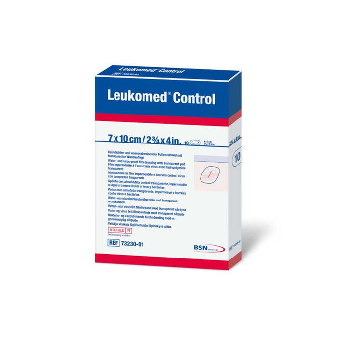 Leukomed Control Fully Transparent Post-Op Dressings 2 x 3.75 in. (10 Per Box) - HV Supply