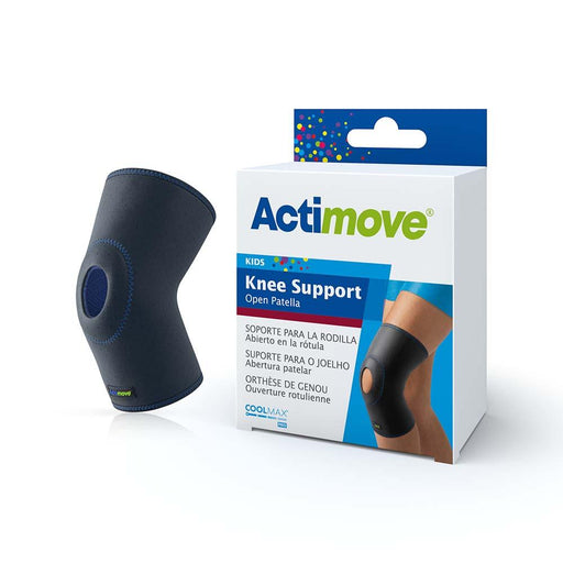 Actimove Kids Knee Support, Open Patella, Navy - HV Supply