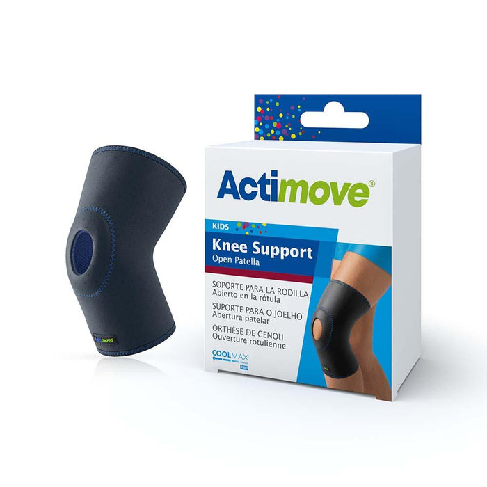 Actimove Kids Knee Support, Open Patella, Navy - HV Supply