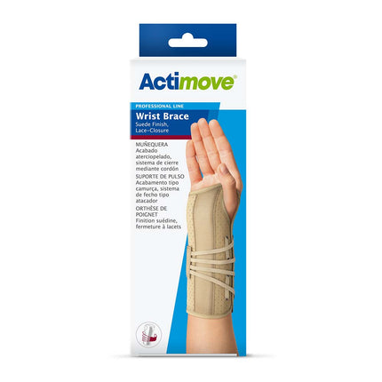 Actimove Professional Wrist Brace Suede Finish, Lace-Closure