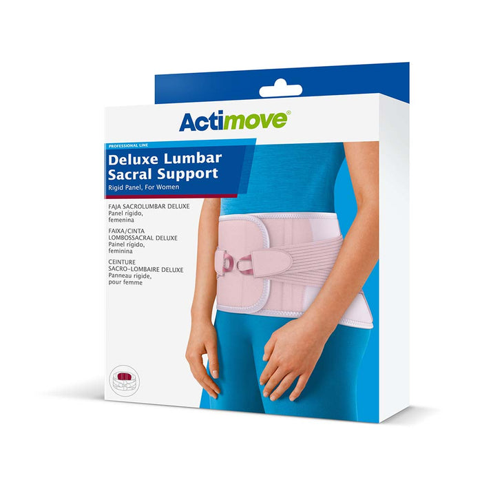Actimove Professional Deluxe Lumbar Sacral Support Rigid Panel, For Women