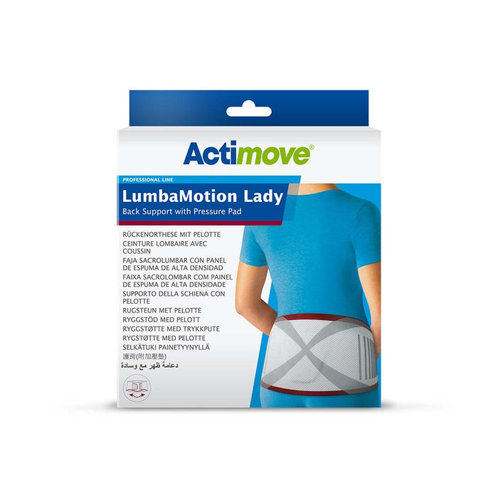 Actimove Professional LumbaMotion Lady Back Support with Pressure Pad, White