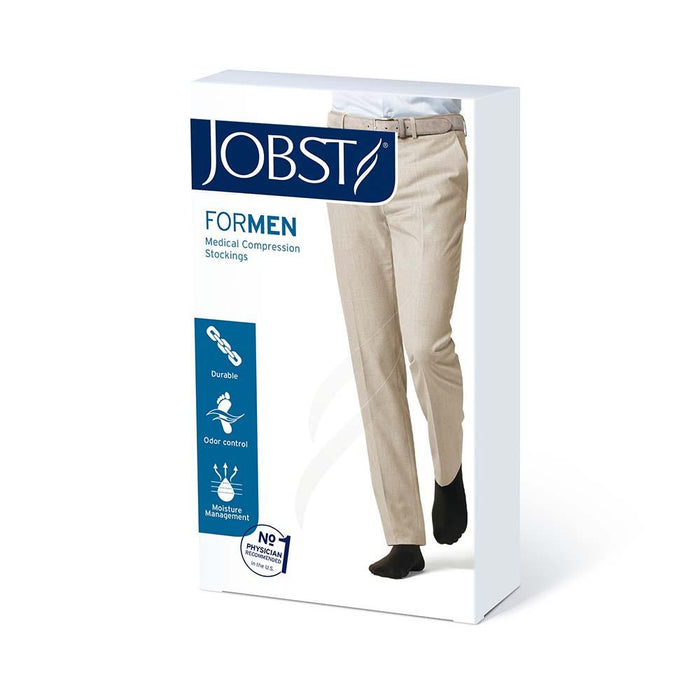 JOBST forMen Compression Socks, 15-20 mmHg, Knee High, Closed Toe - HV Supply