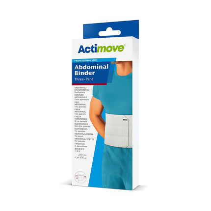 Actimove Professional Abdominal Binder Three/ Four-Panel White