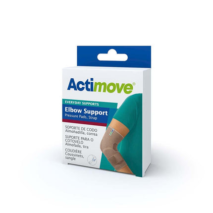 Actimove Everyday Supports Elbow Support Pressure Pads, Strap, Beige - HV Supply