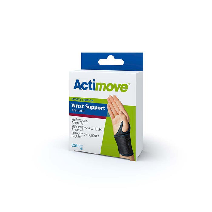 Actimove Sports Edition, Wrist Support, Adjustable, Universal, Black - HV Supply