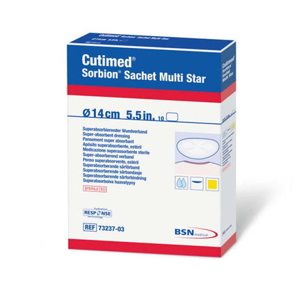Cutimed Sorbion Wound Dressings Sachet Multi Star 3 in. (10 Per Box) - HV Supply