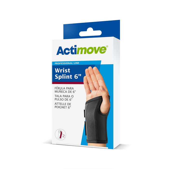 Actimove Professional Wrist Splint 6″, Black