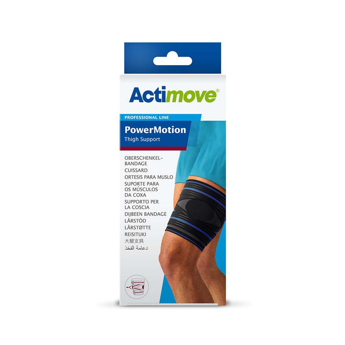 Actimove Professional  PowerMotion Thigh Muscle Support, Charcoal