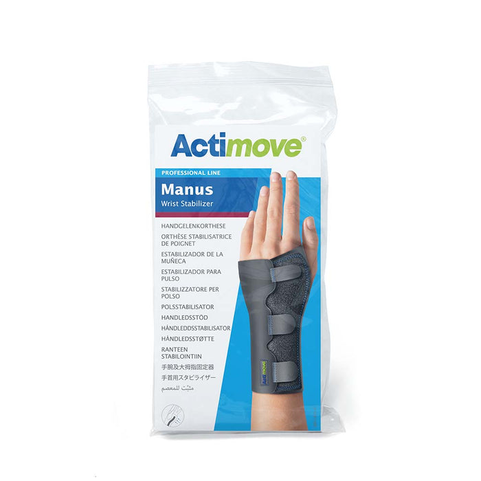 Actimove Professional Manus Wrist Stabilizer Right/Left Hand, Black