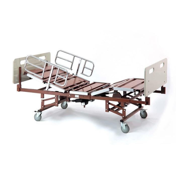 Invacare Heavy-Duty Bariatric Homecare Bed w/ Half Length Bed Rails, Full Electric Hospital Bed - HV Supply