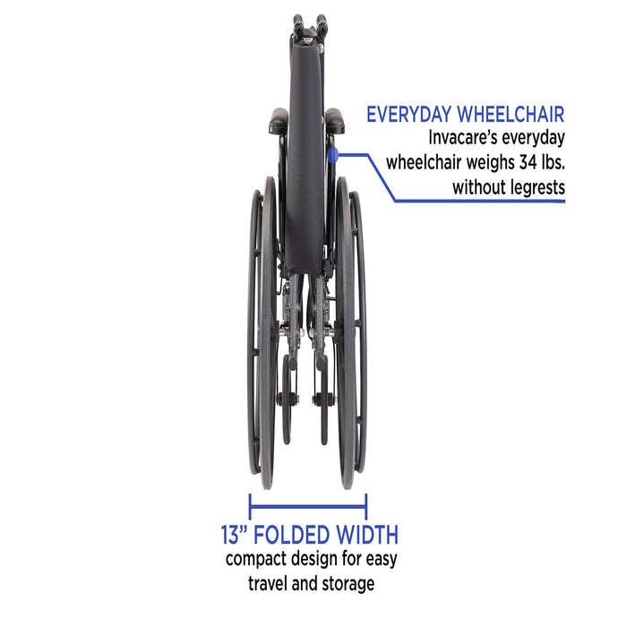 Invacare Tracer SX5 Everyday Folding Wheelchair for Adults, SX5 - HV Supply