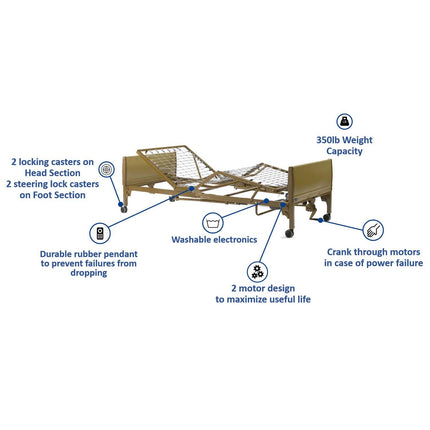 Invacare IVC Semi-Electric Homecare Bed, 5310IVC - HV Supply