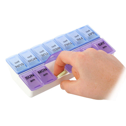 Apex Weekly Twice-a-Day Pill Organizer
