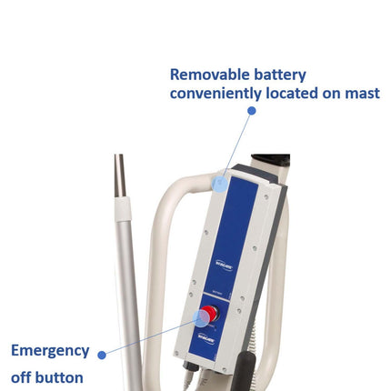 Invacare Reliant 450 Battery-Powered Lift w/ Powered or Manual Low Base - HV Supply