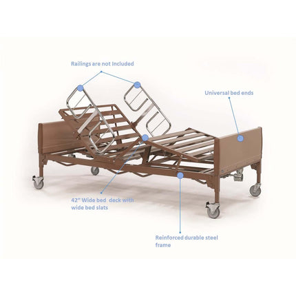 Invacare Heavy-Duty Bariatric Homecare Full Electric Hospital Bed for Home Use - HV Supply