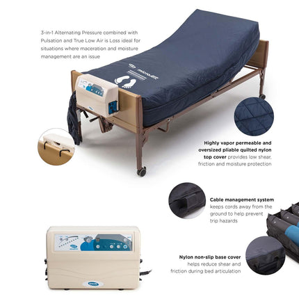 Invacare microAIR Alternating Pressure Low Air Loss Mattress System - HV Supply