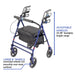 Invacare Bariatric Rollator, Wide/ Tall HD Rolling Walker with Seat & Wheels, 66550 - HV Supply
