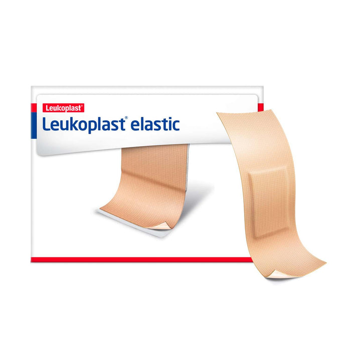 Leukoplast Elastic Fabric Adhesive Latex Free Bandages Strip 1" x 3" (12 Boxes/ 100 in Box) - HV Supply