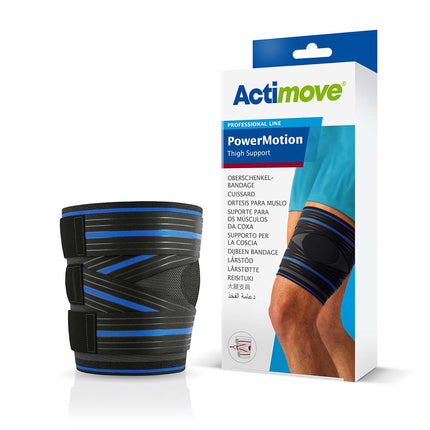 Actimove Professional  PowerMotion Thigh Muscle Support, Charcoal
