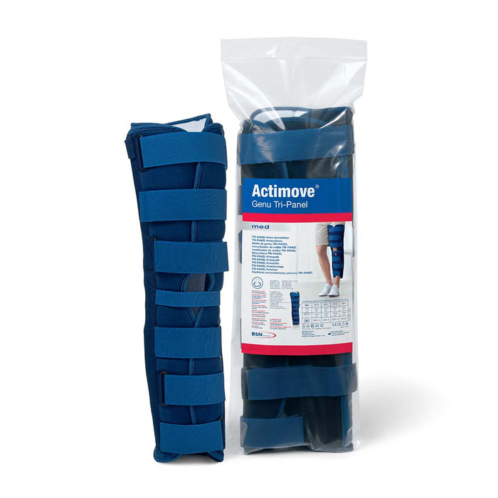 Actimove Professional Genu Tri-Panel Knee Immobilizer, Blue