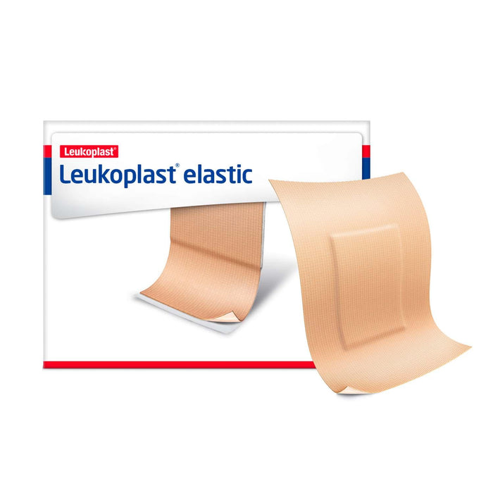 Leukoplast Elastic Fabric Adhesive Latex Free Bandages Patch 2" x 3" (12 Boxes/ 50 in Box) - HV Supply